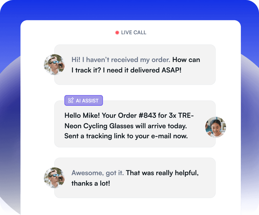 Revolutionize your contact center with AI-powered assistance